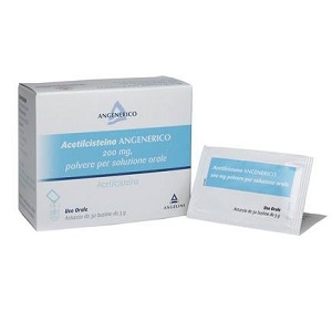 ACETILCISTEINA ANGENERICO 30 BUSTE 200 mg