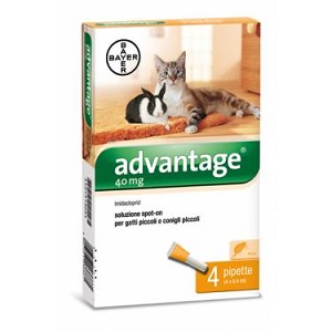 ADVANTAGE SPOT ON 4 PIPETTE 0,4 ml Gatti e Conigli