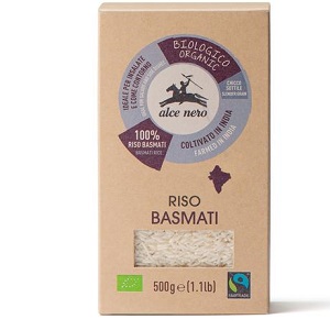 ALCE NERO RISO BASMATI INDIA BIO 500 GR