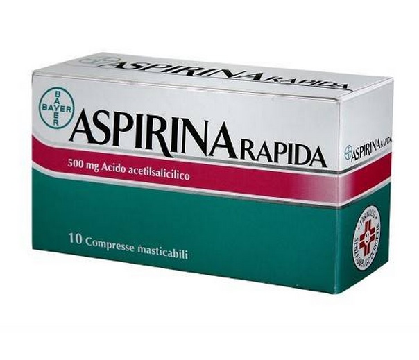 ASPIRINA RAPIDA 10 COMPRESSE MASTICABILI 500 mg