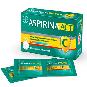 ASPIRINAACT 10 COMPRESSE EFFERVESCENTI 800 + 480 MG