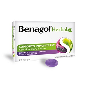 BENAGOL HERBAL FRUTTI DI  BOSCO 24 PASTIGLIE