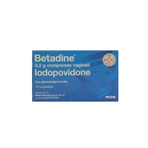 BETADINE 10 COMPRESSE VAGINALI 200 mg
