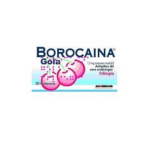 BOROCAINA GOLA 20 COMPRESSE 1,5 mg CILIEGIA
