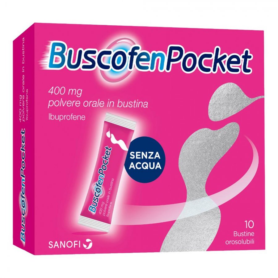 BUSCOFENPOCKET 10 BUSTINE 400 MG