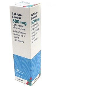 CALCIUM SANDOZ 20 Compresse Effervescenti 500 mg