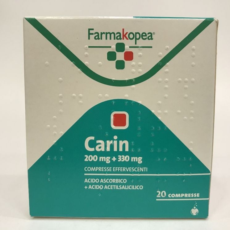 CARIN COMPRESSE EFFERVESCENTI 330 MG + 200 MG