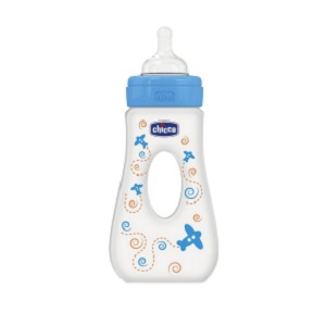 CHICCO BIBERON PASSEGGGIO 240ml BOY Silicone