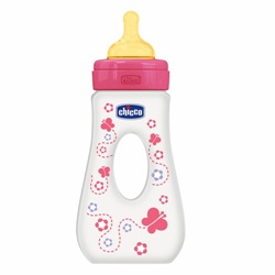 CHICCO BIBERON PASSEGGGIO 240ml GIRL Caucciu