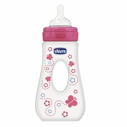 CHICCO BIBERON PASSEGGGIO 240ml GIRL Silicone