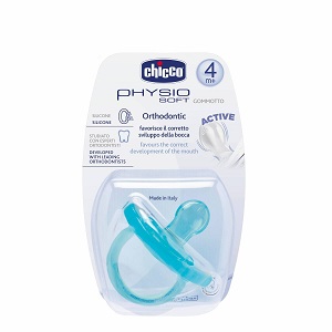 CHICCO GOMMOTTO PHYSIO SOFT AZZURRO 4M+