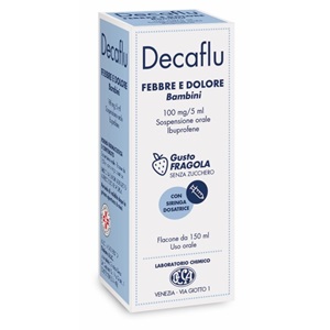 DECAFLU FEBBRE DOLORE Bambini S Zucchero Fragola