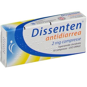 DISSENTEN ANTIDIARREA 10 COMPRESSE 2 MG