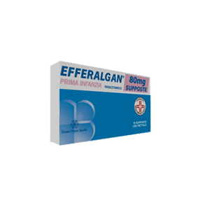 EFFERALGAN 10 SUPPOSTE PRIMA INFANZIA 80 mg