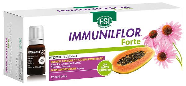 ESI IMMUNILFLOR FORTE PAPAYA 12 FLACONI