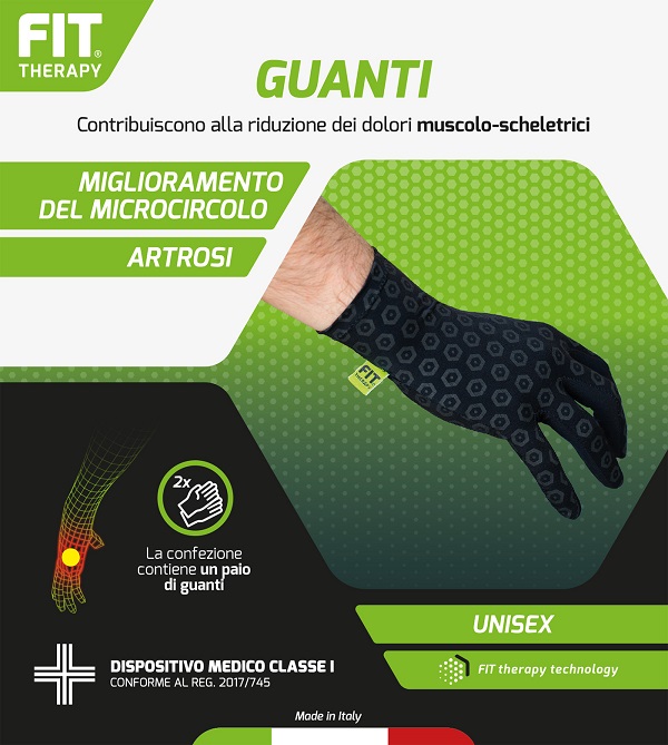 FIT THERAPY GUANTI NERO XL