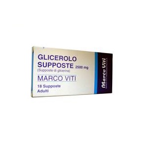 GLICEROLO ADULTI 18 SUPPOSTE 2250 mg Marco Viti