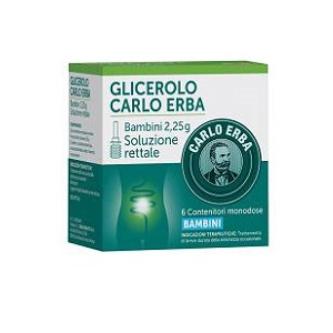 GLICEROLO Carlo Erba Bambini 6 Microclismi 2,25G