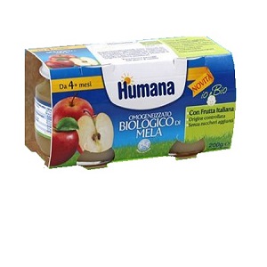 HUMANA OMOGENIZZATO MELA BIO 2 X 100 gr