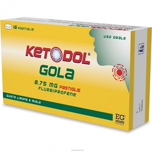 KETODOL GOLA 16 PASTIGLIE 8,75 MG LIMONE MELE