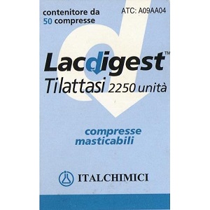 LACDIGEST 50 COMPRESSE MASTICABILI 2250 U