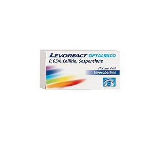 LEVOREACT OFTALMICO COLLIRIO 4 ml 0,5 mg