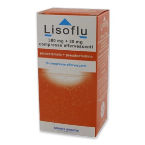 LISOFLU 16 COMPRESSE EFFERVESCENTI 300 mg +30 mg