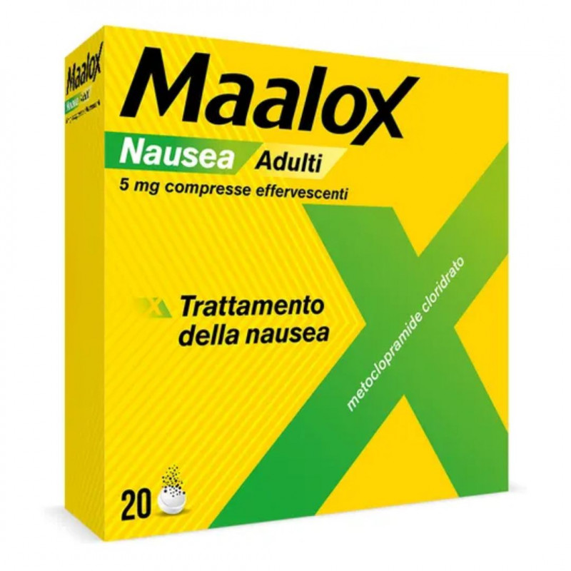 MAALOX NAUSEA COMPRESSE EFFERVESCENTI 5MG