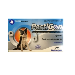 PESTIGON SPOTON 4 PIPETTE 134 mg CANE