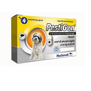 PESTIGON SPOTON 4 PIPETTE 67 mg CANE