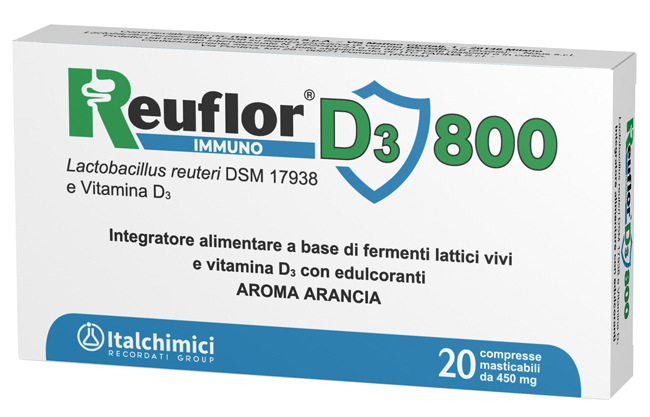 REUFLOR D3 800 MASTICABILI GUSTO ARANCIA