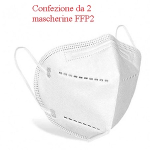 UNIMASCHERINA FFP2 CONFEZIONE DA 2 PEZZI