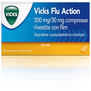 VICKS FLU ACTION 12 COMPRESSE 200 + 30 MG