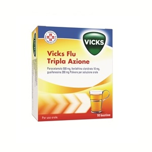VICKS FLU TRIPLA AZIONE POLVERE 10 BUSTE