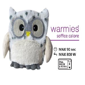 WARMIES Peluche GUFO LEOPARDO NEVE