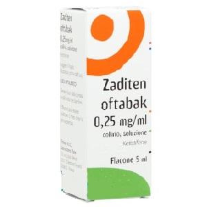 ZADITEN OFTABAK COLLIRIO FLACONE 5 ml 0,25 mg - ml