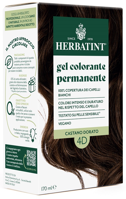 HERBATINT 4D CASTANO DORATO 170 ML