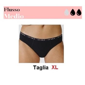 LOVABLE SLIP FLUSSO MEDIO NERO TG XL