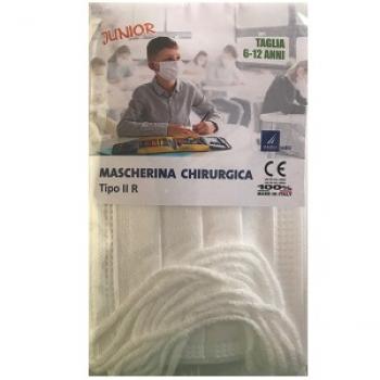 MASCHERINA CHIRURGICA BAMBINI JUNIOR 6-12ANNI
