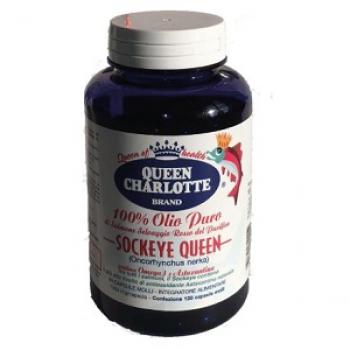 QUEEN CHARLOTTE OLIO PURO SALMONE ROSSO 120 CAPSULE