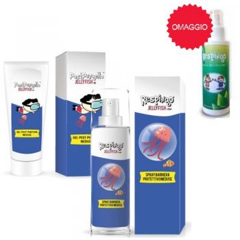 Respingo Kit Jellyfish Antimedusa + Omaggio Lozione Antizanzare